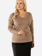 Пуловер жіночий Karko BA367 54-56 Бежевий (5903676206545) - зображення 1