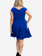 Sukienka kopertowa damska Plus Size Karko SB146 42-44 Niebieska (5903676065449) - obraz 4