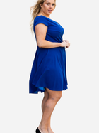 Плаття на запах коротке літнє жіноче Karko SB146 54-56 Синє (5903676065470) - зображення 5