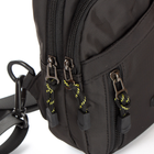 Тканинна чоловіча сумка Lanpad чорна для хлопця барсетка (277897) - зображення 5