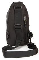 Тканевая мужская сумка Lanpad черная барсетка через плечо для парня (277900) - изображение 3