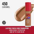 Тональна основа Rimmel London Lasting Finish Hydration Boost 35H SPF 20 450 Caramel 30 мл (3616304825248) - зображення 2