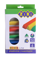 Пластилін ZiBi KIDS Line трикутний 6 кольорів 150г (ZB.6225)