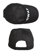 Бейсболка тактична Mil-Tec One size BASEBALL CAP SCHWARZ ′SWAT′ (12316098) - изображение 2