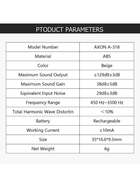 Підсилювач слуху Axon A-318 акумуляторний завушний для правого вуха - зображення 7