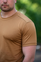 Чоловічі футболки Jersey потовідвідна еластична Койот 46 - зображення 2