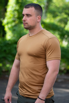 Мужская футболка Jersey потоотводящая эластичная Койот 46 - изображение 3