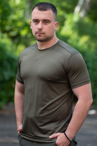 Мужская футболка Jersey потоотводящая эластичная Хаки 52 - зображення 3