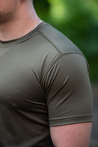 Чоловічі футболки Jersey потовідвідна еластична Хакі 44 - изображение 2