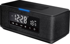 Портативна колонка Platinet Daily Bluetooth QI FM Clock Black 44799 (PMGQ15B)