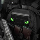 Нашивка M-Tac Tiger Eyes Laser Cut (пара) Black/Green/GID - зображення 5
