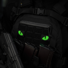Нашивка M-Tac Tiger Eyes Laser Cut (пара) Black/Green/GID - зображення 6