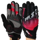 Моторукавички MAD R Pro (поліестер, super fabric, шкіра, розмір L, Чорно-Червоний) (MT-27_Чорно-Червоний_L)