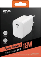 Ładowarka sieciowa Silicon Power Boost Charger QM10 Combo + Cable USB-C to Lightning 18W White (SP18WASYQM10L0CW) - obraz 7