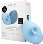 Щетка для лица GESKE Facial Brush 4 в 1 Aquamarine (аквамарин) с держателем