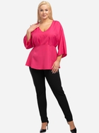 Блузка жіноча Karko B954 52 Яскраво-рожева (5903676006862) - зображення 3