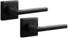 Ручка дверная ROSTEX KIRA H56 mov-mov SQUARE 38-45 мм универсальное Kira BLACK_MAT Комплект Черная (RST-5001790496)