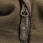 Тактическая M-Tac кофта Lite Microfleece Hoodie Army Olive олива L - изображение 4