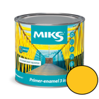 Грунт-эмаль 3 в 1 Miks Color желтая 0.8кг