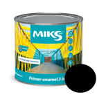 Грунт-эмаль 3 в 1 Miks Color черная 2.3кг