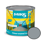 Грунт-эмаль 3 в 1 Miks Color серая 2.3кг
