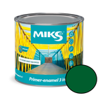 Грунт-эмаль 3 в 1 Miks Color зеленая 0.8кг