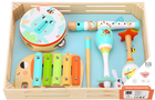 Набір музичних інструментів Tooky Toy for Kids цимбали + барабан + флейта + маракаси в коробці 6 шт (6972633371113) - зображення 6