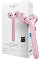 Электронный звуковой ролик для лица и тела GESKE Sonic Facial & Body Roller 4 в 1 розовый