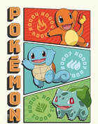 Postery GBeye Pokemon Portfolio Starters 9 szt (3665361133186) - obraz 3