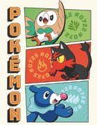 Postery GBeye Pokemon Portfolio Starters 9 szt (3665361133186) - obraz 9