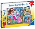 Zestaw puzzli Ravensburger Charming Mermaids 3 x 49 elementów (4005556080632) - obraz 1