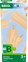 Zestaw drewnianych torów Brio Starter Track 12 szt (7312350360998) - obraz 1