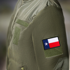 Набор шевронов 2 шт с липучкой флаг штата США Техас, вышитый патч нашивка 5х8 см - изображение 4