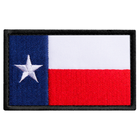 Набор шевронов 2 шт с липучкой флаг штата США Техас, вышитый патч нашивка 5х8 см - изображение 8