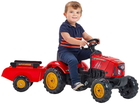 Traktorek Falk Red Supercharger na pedały z przyczepą (3016202030124) - obraz 3