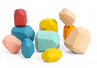 Дерев'яні камінці для балансування Tooky Toy Montessori Навчальні з 16 елементів (6972633371618) - зображення 7