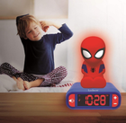 Lampka nocna-budzik Lexibook Nightlight Alarm Clock With Sounds Spider-Man (3380743077314) - obraz 3