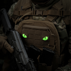 Нашивка Tiger M-Tac Laser Eyes Cut Coyote/Green/GID (пара) - изображение 6