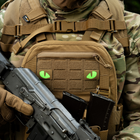 Нашивка Tiger M-Tac Laser Eyes Cut Coyote/Green/GID (пара) - изображение 9