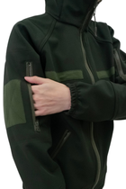Куртка тактическая софтшелл М Олива, Хаки - изображение 4