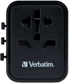 Ładowarka sieciowa Verbatim Travel Adapter 12W 2 x USB-A UTA-1 Black (23942495437) - obraz 8
