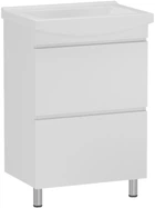 Тумба підлогова RJ Fortuna XO RJFU019-4160WHSET біла 60 см з умивальником Cersania K11-0167