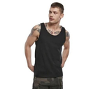 Тактична майка, футболка без рукавів армійська 100% бавовни Brandit Tank Top чорна 6XL - зображення 3