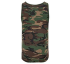 Тактическая майка, футболка без рукавов армейская 100% хлопка Brandit Tank Top Woodland 7XL - изображение 4