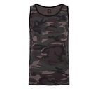 Тактична майка, футболка без рукавів армійська 100% бавовни Brandit Tank Top Dark Camo чорний мультикам 4XL - зображення 1