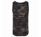 Тактична майка, футболка без рукавів армійська 100% бавовни Brandit Tank Top Dark Camo чорний мультикам 2XL - зображення 4