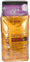 Zestaw do prostowania włosów Kativa Doble Keratina Express Szampon 50 ml + Maska 150 ml + Odżywka 30 ml + Arganowy płyn do włosów 2 x 50 g (8436581013962) - obraz 3