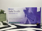Нитриловые перчатки Medicom SafeTouch Advanced Slim Blue, без пудры, XS (синие), - изображение 1