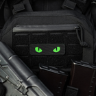Нашивка M-Tac Laser Eyes Cut Cat Black/Green/GID - зображення 5