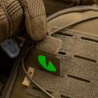 Нашивка Tiger M-Tac Laser Eyes Cut Coyote/Green/GID (пара) - зображення 13